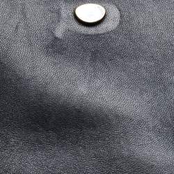 Pre Owned Burberry Black Leather TB Bum Chain Belt Bag