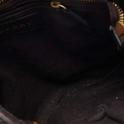 Pre Owned Burberry Beige/Brown Haymarket Check Coated Canvas and Leather Hartham Crossbody Bag