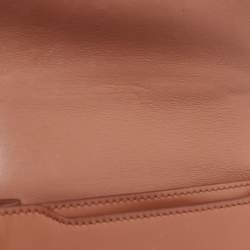 Pre Owned Burberry Brown Leather Mini TB Belt Bag