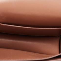Pre Owned Burberry Brown Leather Mini TB Belt Bag