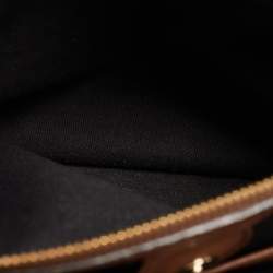 Pre Owned Burberry Beige Leather and House Check Fabric Medium Banner Tote