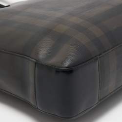 مملوكة مسبقًا Burberry Brown/Black London Check Coated Canvas and Leather Shopper Tote