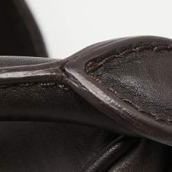 Pre Owned Burberry Beige Ombre Haymarket Check Coated Canvas and Leather Willenmore Hobo