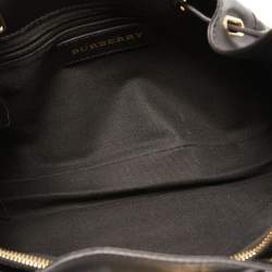 Pre Owned Burberry Beige Ombre Haymarket Check Coated Canvas and Leather Willenmore Hobo