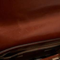 مملوكة مسبقًا Burberry Ombre Brown Leather Abbott Shoulder Bag