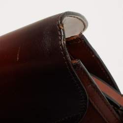 مملوكة مسبقًا Burberry Ombre Brown Leather Abbott Shoulder Bag