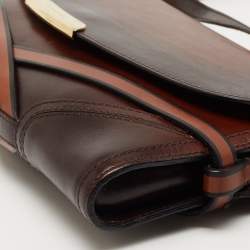 مملوكة مسبقًا Burberry Ombre Brown Leather Abbott Shoulder Bag