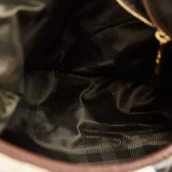 Pre Owned Burberry Beige/Brown House Check Canvas and Leather Hoxton Hobo