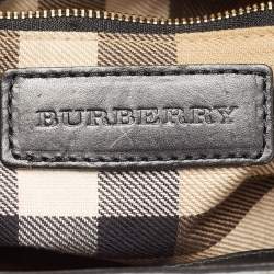 Pre Owned Burberry Black Leather Dutton Crossbody Bag