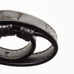 Pre Owned Burberry Black Leather Dutton Crossbody Bag