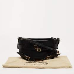 Pre Owned Burberry Black Leather Dutton Crossbody Bag