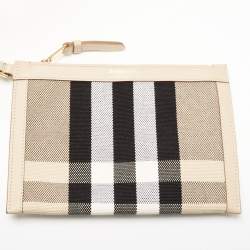 مملوكة مسبقًا حقيبة يد توتس بربري بيتش كانفاس كاروهات فينتدج أخضر متوسطة