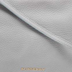 Pre Owned Burberry Light Blue Leather Leah Crossbody Bag