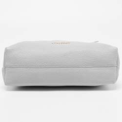 Pre Owned Burberry Light Blue Leather Leah Crossbody Bag