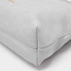 Pre Owned Burberry Light Blue Leather Leah Crossbody Bag