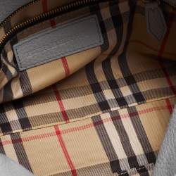 Pre Owned Burberry Light Blue Leather Leah Crossbody Bag