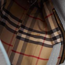 Pre Owned Burberry Light Blue Leather Leah Crossbody Bag