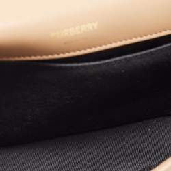 Pre Owned Burberry Beige Quilted Leather Small Lola Shoulder Bag