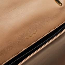 Pre Owned Burberry Beige Quilted Leather Small Lola Shoulder Bag
