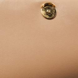 Pre Owned Burberry Beige Quilted Leather Small Lola Shoulder Bag