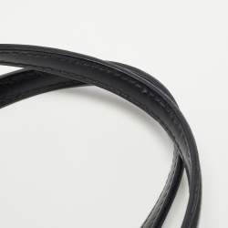 Pre Owned Burberry Black Perforated Leather Open Tote