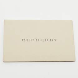 Pre Owned Burberry Black Perforated Leather Open Tote