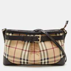 Burberry Bronze Haymarket Canvas and Leather Medium Alchester