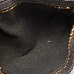 Pre Owned Burberry Beige/Brown Haymarket Check Coated Canvas and Leather Crossbody Bag