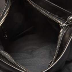 مملوكة مسبقًا Burberry Black House Check Fabric and Leather Large Rowan Studded Tote