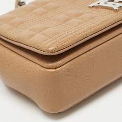 Burberry Beige Quilted Leather Small Lola Shoulder Bag
