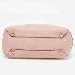 Pre Owned حقيبة يد توتس بربري بانير قماش كاروهات هاوس وجلد أسود/ بيج صغيرة