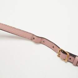 Pre Owned حقيبة يد توتس بربري بانير قماش كاروهات هاوس وجلد أسود/ بيج صغيرة