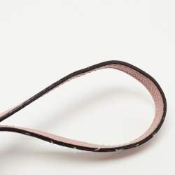 Pre Owned حقيبة يد توتس بربري بانير قماش كاروهات هاوس وجلد أسود/ بيج صغيرة