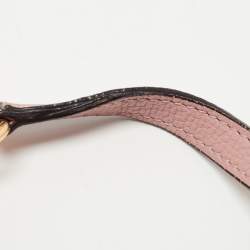 Pre Owned حقيبة يد توتس بربري بانير قماش كاروهات هاوس وجلد أسود/ بيج صغيرة