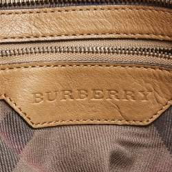 مملوكة مسبقًا Burberry Brown Quilted Leather Buckle Tote