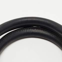 Pre Owned حقيبة يد توتس بربري بانير قماش كاروهات هاوس وجلد أسود/ بيج صغيرة