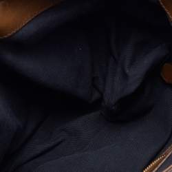 مملوكة مسبقًا Burberry Beige/Brown Nova Check Canvas and Leather Small Hepburn Satchel