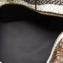 Burberry Multicolor TB Print Coated Canvas and Leather Cube Bucker Bag
