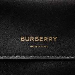 Burberry Multicolor TB Print Coated Canvas and Leather Cube Bucker Bag