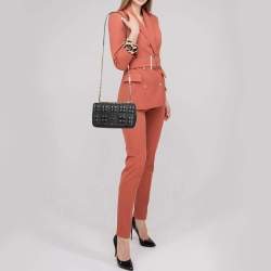 Pre Owned Burberry Black Quilted Leather Small Lola Shoulder Bag