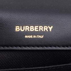 Pre Owned Burberry Black Quilted Leather Small Lola Shoulder Bag