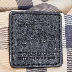 مملوكة مسبقًا Burberry Black Nylon and Leather Buckleigh Tote