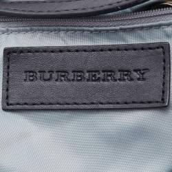 Burberry Beige/Black Nova Check Nylon and Leather Buckleigh Tote