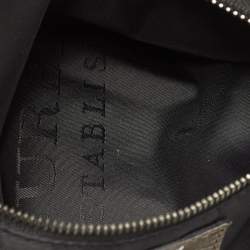Pre Owned Burberry Metallic Laser Cut Leather Avondale Hobo