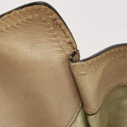 مملوكة مسبقًا Burberry Beige Leather and Canvas Bridle House Check Canvas Satchel