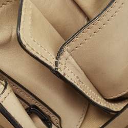 مملوكة مسبقًا Burberry Beige Leather and Canvas Bridle House Check Canvas Satchel