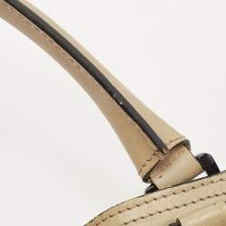 مملوكة مسبقًا Burberry Beige Leather and Canvas Bridle House Check Canvas Satchel