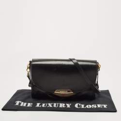 Burberry Black House Check Canvas and Leather Abbott Shoulder Bag