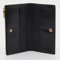 Burberry Black Patent Leather Long Zip Wallet