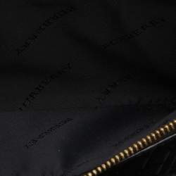 Burberry Black Patent Leather Long Zip Wallet